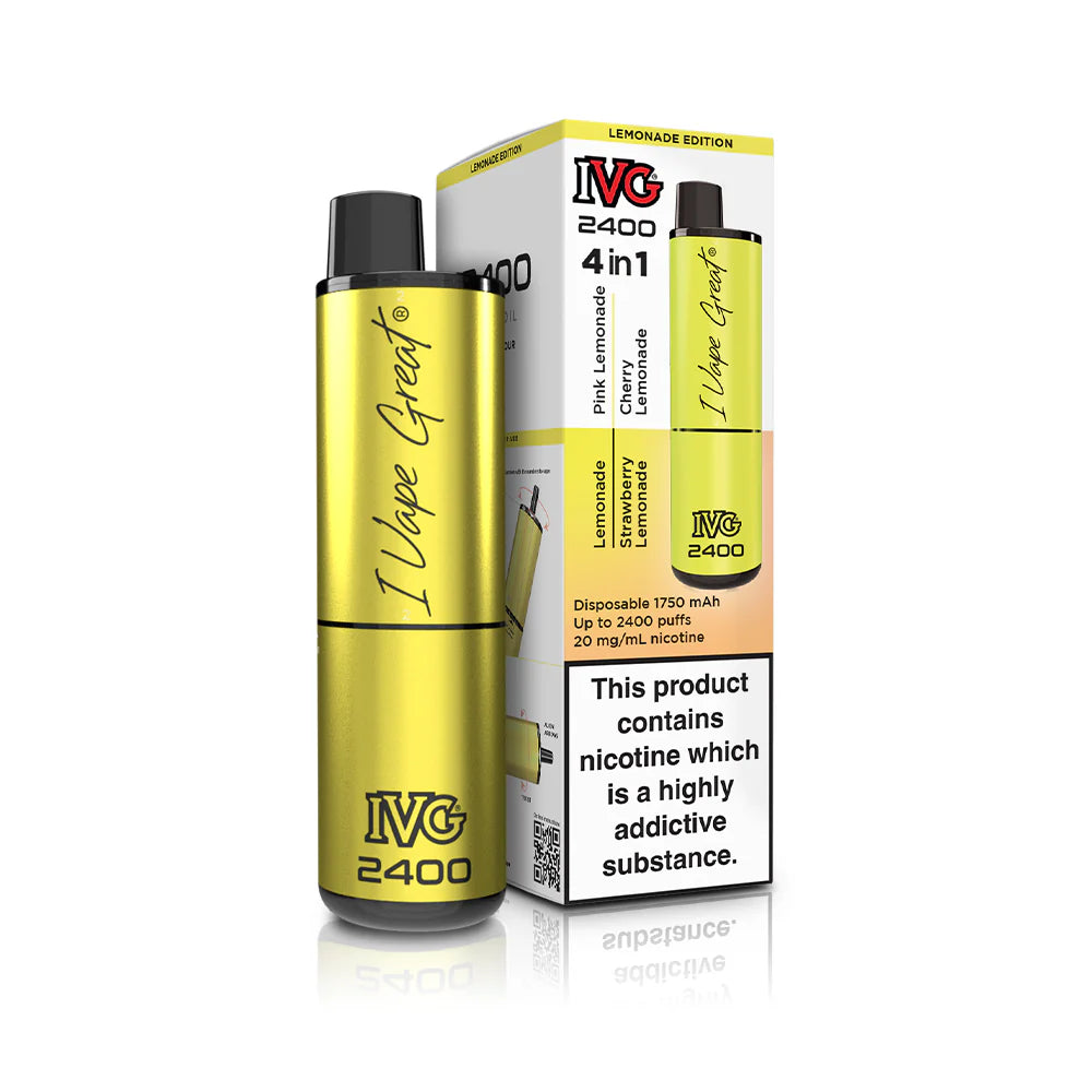 IVG 2400 Disposable Vape Lemonade Edition 