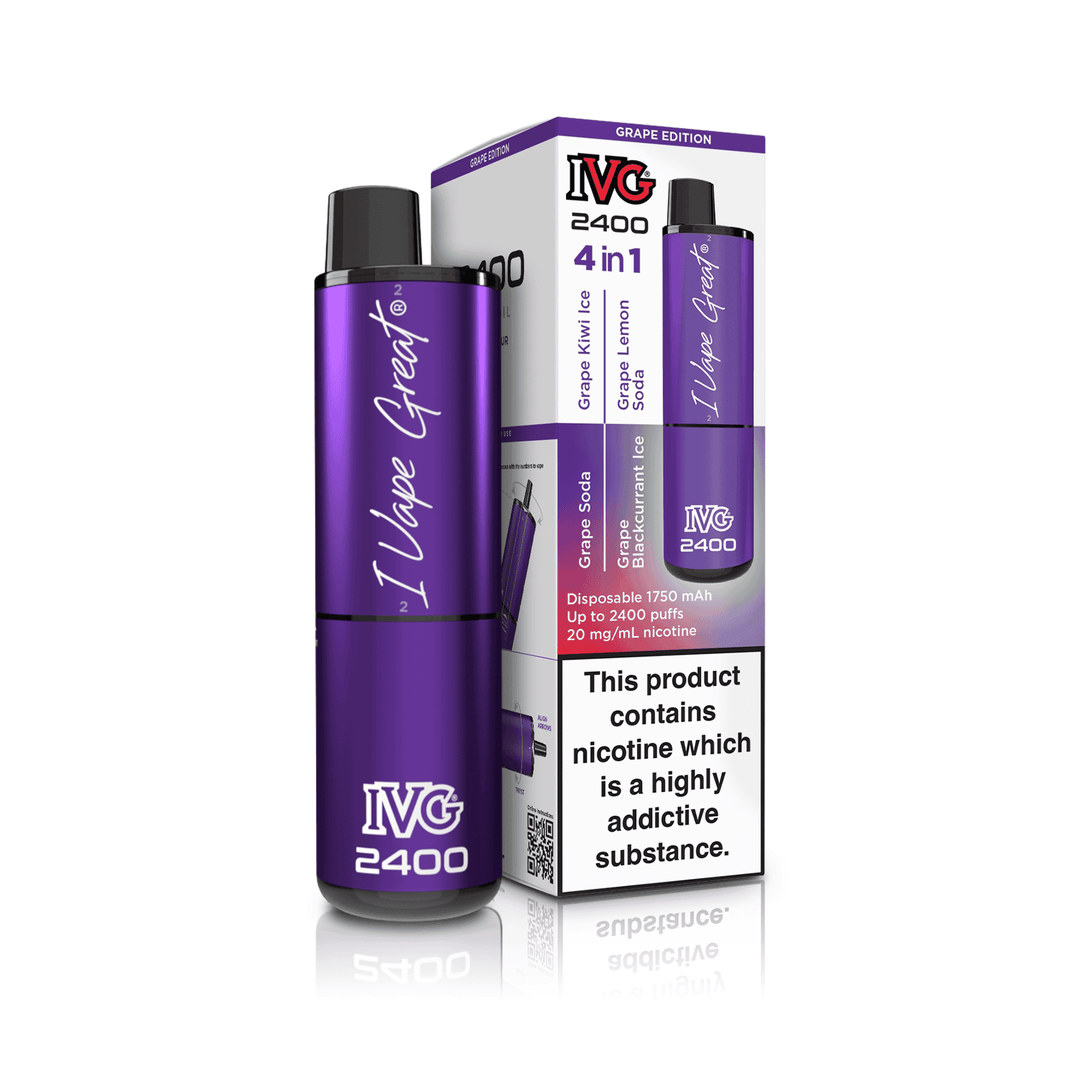 IVG 2400 Grape Edition 4 in 1 Disposable Vape