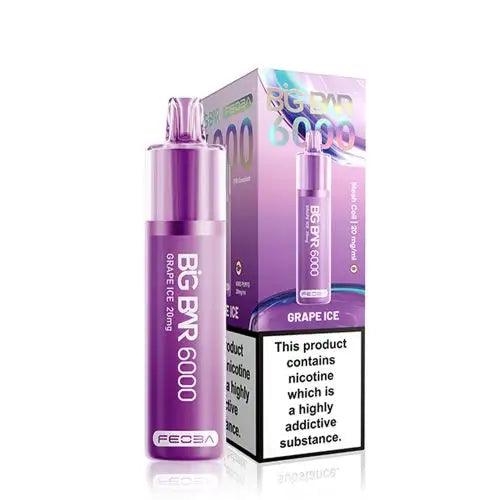 Feoba Big Bar 6000 Grape Ice - £8.99 Any 3 for £24.99 - Vape Connect Online