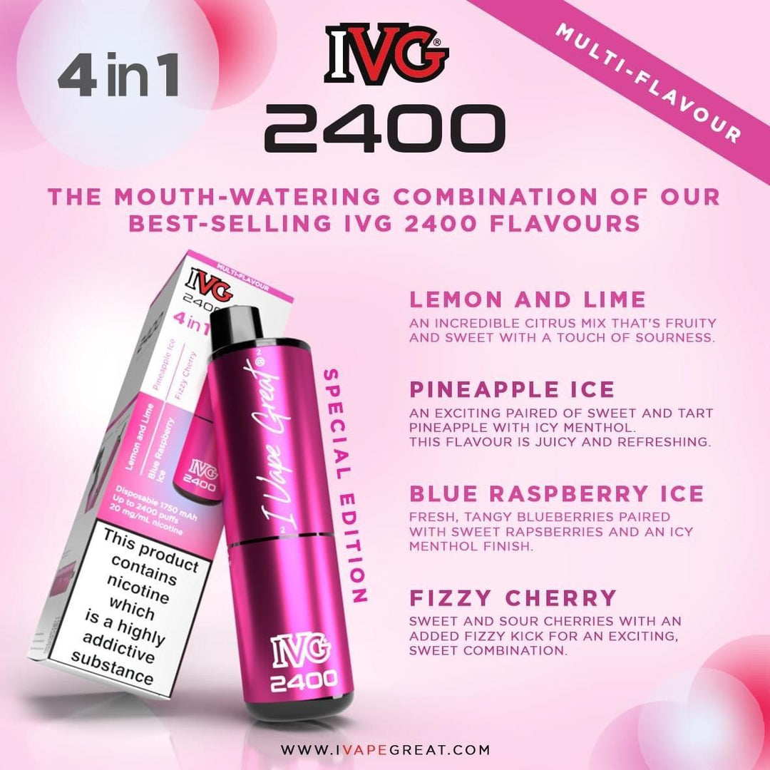 IVG 2400 Special Edition 4 in 1 Disposable