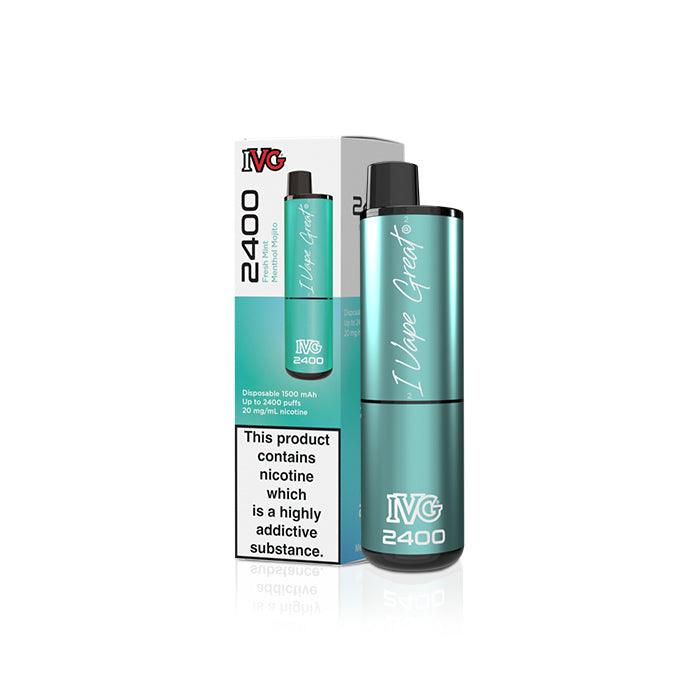 IVG 2400 Fresh Mint Menthol Mojito 4 in 1 Disposable