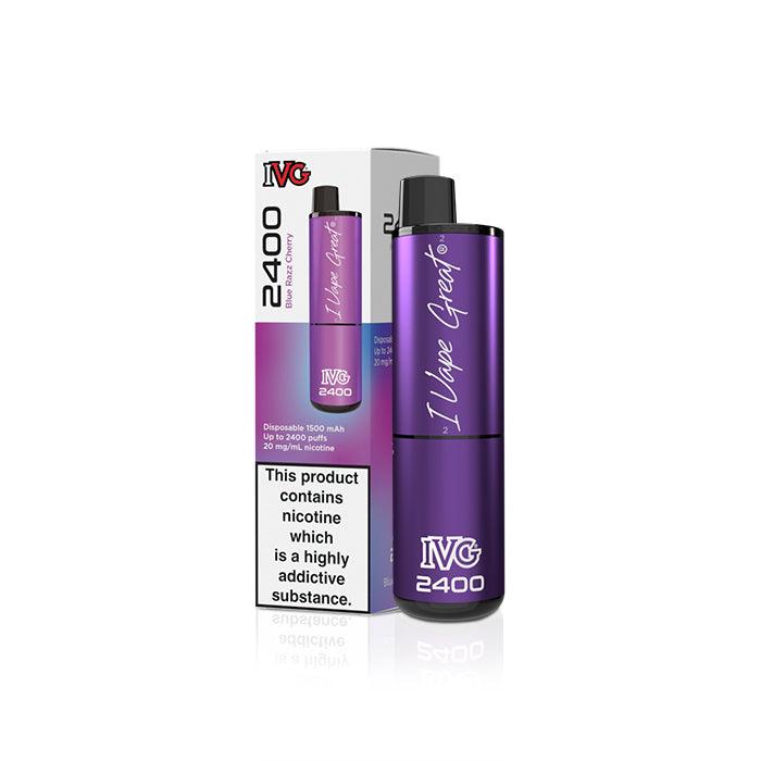 IVG 2400 Blue Razz Cherry 4 in 1 Disposable